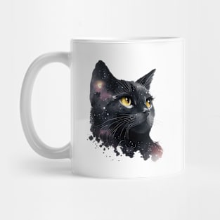 Watercolor cat art Mug